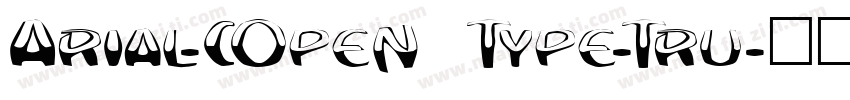 Arial-(Open Type-Tru字体转换